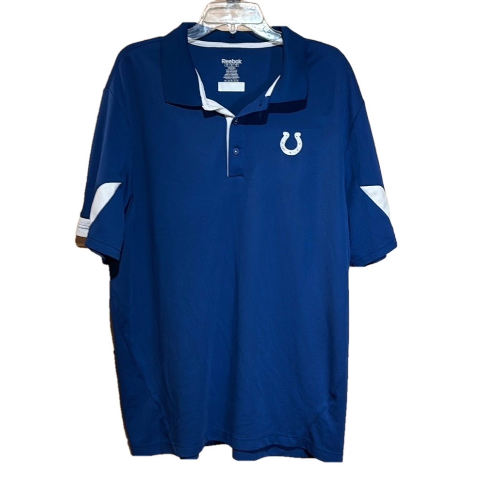 Reebok Colts Polo Shirt Men's XL